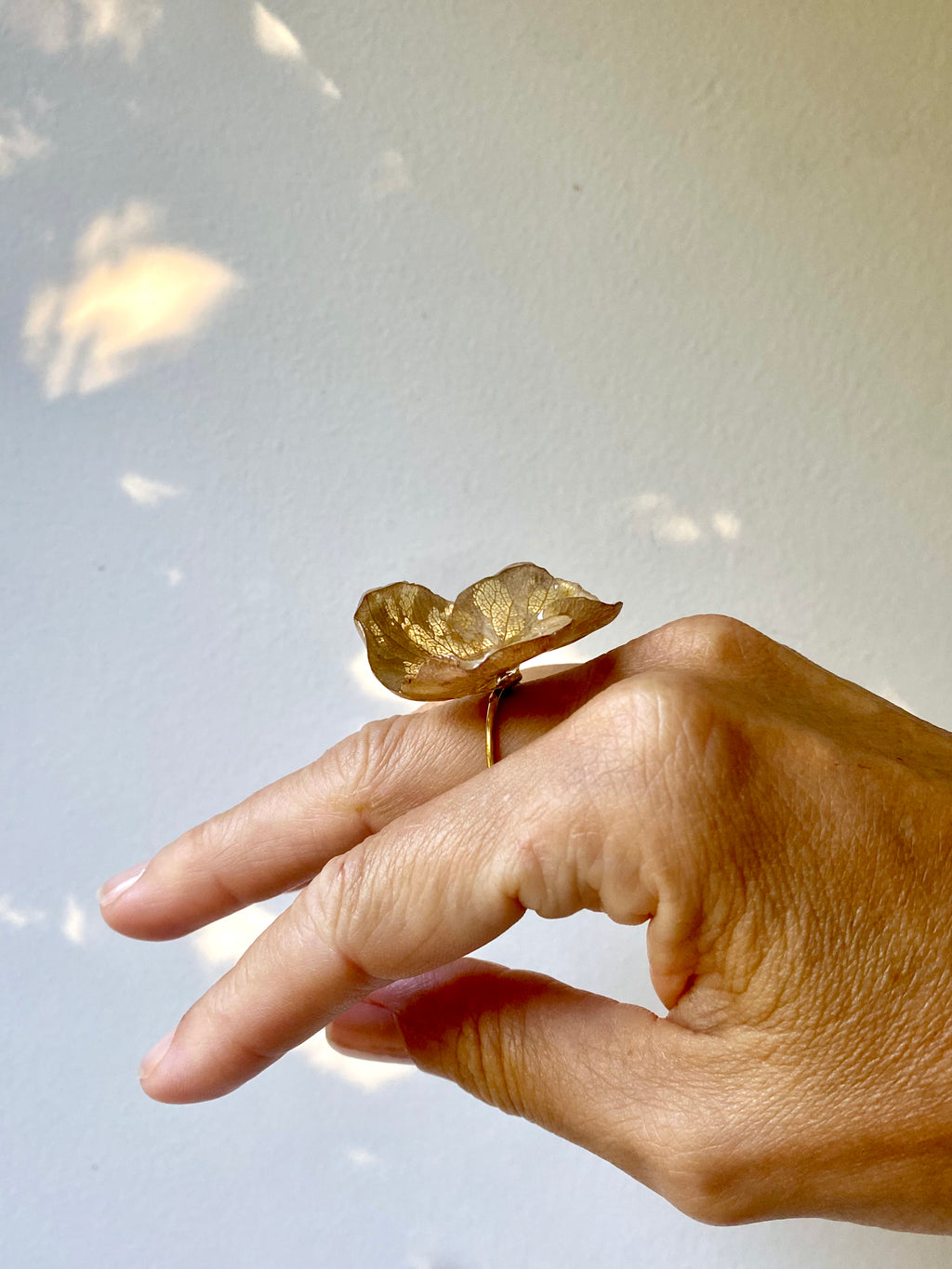 Bague Fleur d'hortensia