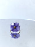 Bague Fleur Solanum Laciniatum violette