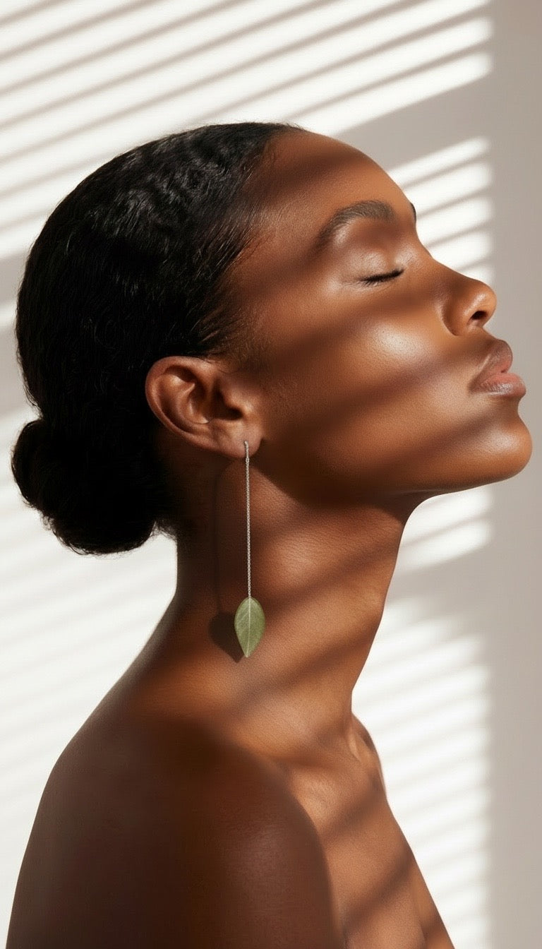 Chaine d'oreille feuille eucalyptus